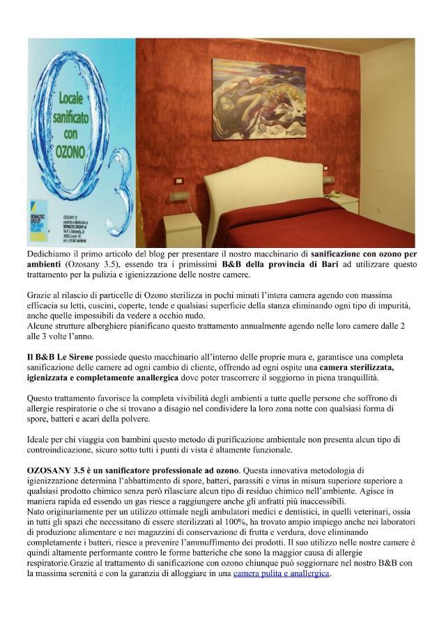 Le Sirene Bed And Breakfast Cellamare Exteriör bild